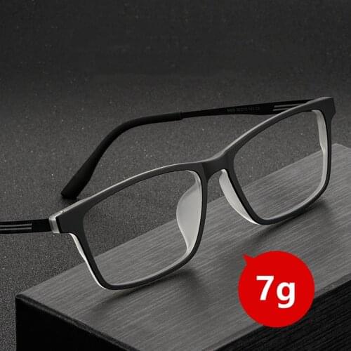 New Men Business Pure Titanium Glasses Frame TR90 Ultra Light Full Frame Square Myopia Optical Prescription Glasses Frame 8869