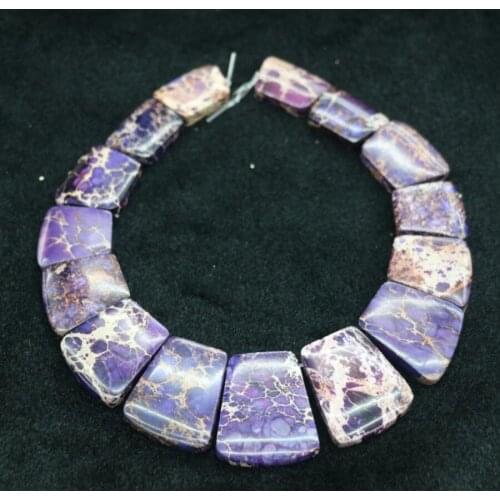 New Arrival Beautiful Trendy Purple Gifts Sea Ocean Sediment Stone Slice Beads Top Drilled Slab Shape Accessories Jewelry Making