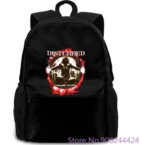 DISTURBED "LOST CHILDREN" ALBUM COVER BLACK NEW OFFICIAL ADULT BAND Letter Printed women men backpack laptop travel school