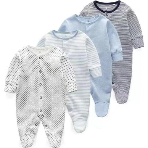 Rompers For Newborn Unisex Cartoon Cotton Fashion 2 Pack Boys Girls Long Sleeve Rompers Infant Jumpsuit Newborn Baby Clothes