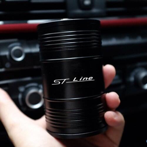 For Ford Focus mk2 st Vignale / st-line f150 Aluminum Alloy with Rotating Lid High Flame Retardant Portable Car Ashtray