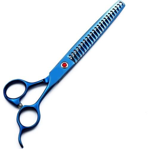 Professional High Quality 7.5 inch Fish bone Scissors for Pet Dog Grooming Thinner Thinning Rate 20-30% toothed blade shears