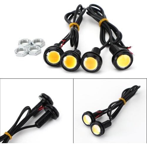 Artudatech 4X Raptor Style Amber LED Grille Fog Lights For Toyota FJ Cruiser 4Runner Tacoma