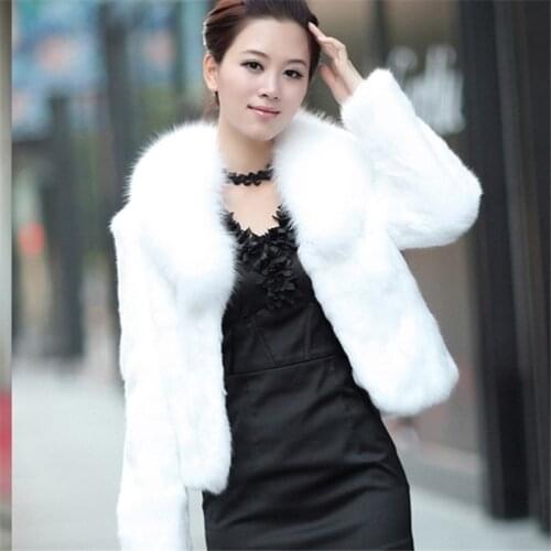 Qpipsd Fur Coats With Collar