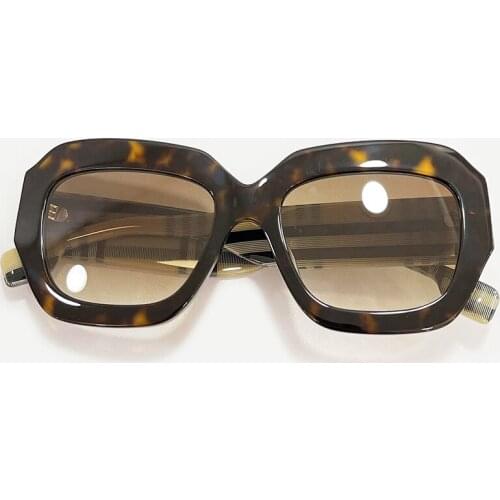 Luxury Brand Desgin Sunglasses Women Men Rectange Acetate Gradient Outdoor Driving Sun Glasses Male Goggles Shadow UV400