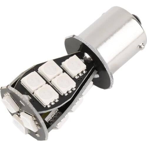 High Quality Car LED Light Yellow/Red/White 1156 BA15S 18 SMD 5050 CANBUS OBC No Error
