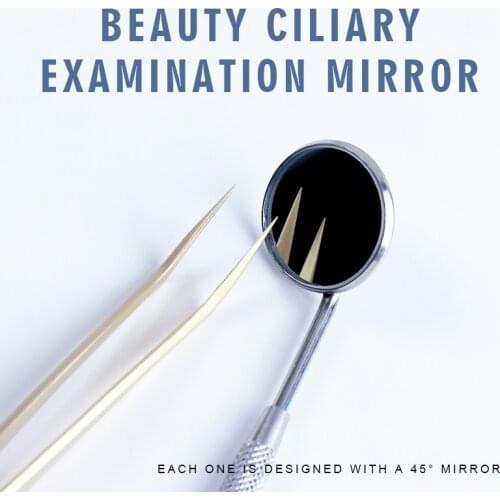 Eyelash Extension Checking Mirror For Grafting Lashes Multi-functional Dental Mouth Looking Glass Stainless Steel Makeup Tools