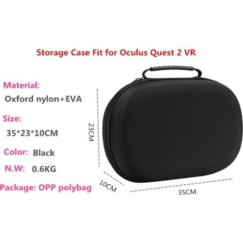 Hard Carrying Case for oculus Quest 2 Adjustable Head Elite Strap and