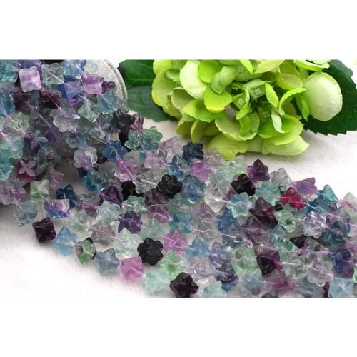 10mm High Quality Natural Mutil-Color Rainbow Fluorite Stones Necklace Bracelets Beads