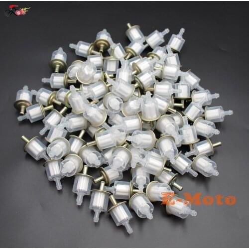 100PCS FUEL FILTERS INDUSTRIAL HIGH PERFORMANCE UNIVERSAL INLINE GAS FUEL LINE new E-Moto