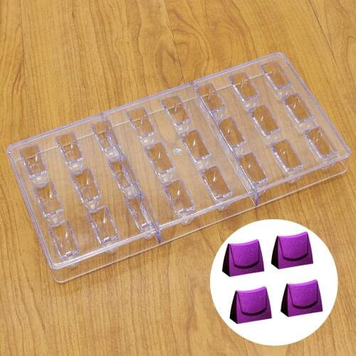 24 Even Handbag Polycarbonate Chocolate Mold 3D Fondant Candy Cake Mold DIY Kicthen Baking Pastry Tools