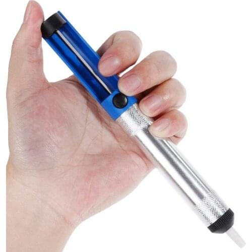 Aluminum Metal Desoldering Pump Suction Tin Gun Soldering Sucker Pen Removal Vacuum Soldering Iron Desolder Hand Welding Tools