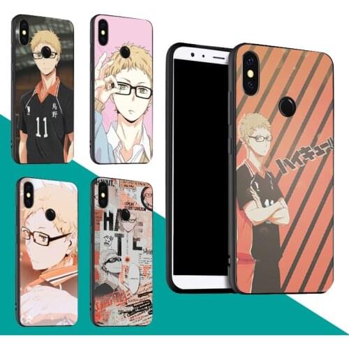 Tsukishima Kei Haikyuu Anime Case For Xiaomi Redmi Note 9 7 8 Pro 9S 8T 9A 9C Mi Note 10 Lite A3 For POCO X3 F2 Pro