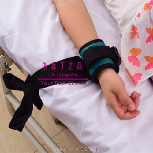 Free shipping wrist ankle restraint straps ,restraint care belt for children and mania patients,nursing care wrist belt