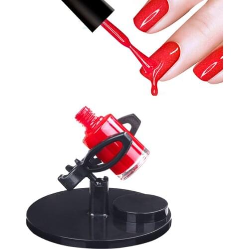 Nail Polish Bottle Holder Nail Art Manicure Slanted Holder Hand Free Stand Seat Tool Nail Art Display Stand Tilt Clip