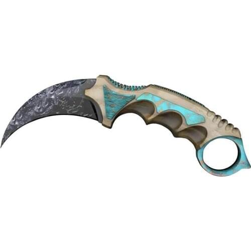 For CS GO Personality Car Stickers Karambit Mezo - Obsidian Mesoamerican Knife for Laptop Window Trunk Decal Waterproof,17*10cm