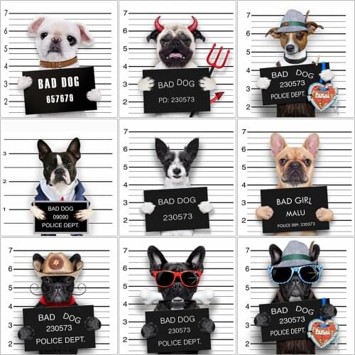 EverShine Diamond Mosaic Dog Picture Of Rhinestone Diamond Embroidery Animal Cross Stitch Art Painting Full Square Handmade Gift