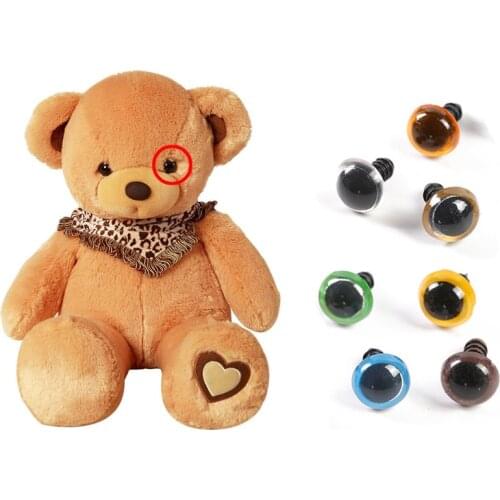 50Pcs Color Plastic Safety Eyes DIY Craft Supplies Plush Toys Animal Dolls Amigurumi Eyeballs Decor Cute Screw Eyes Artesanato