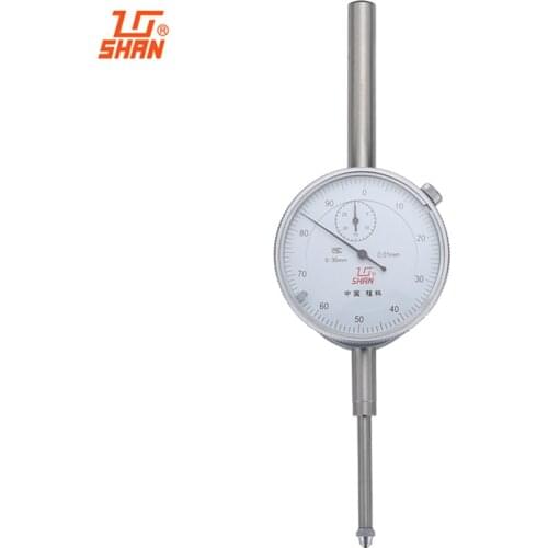 SHAN Dial Indicator 0-30mm/0.01mm Dial Test Gauge Large Measuring Range Aluminum Body Micrometer Precision Tools