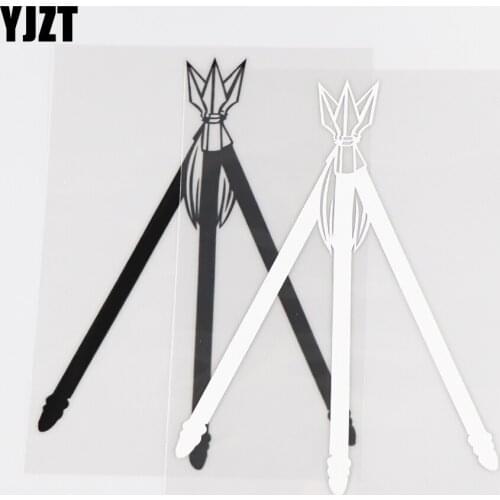 YJZT 16.3CM×10.5CM Ancient War Weapons Metal Gun Cartoon Creative Car Sticker Personalized Vinyl Decorative Decal 1C-0130