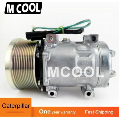 For 12pk AC Compressor 24V for Caterpillar 320D2 329D2 320ELRR 538GF 558LL 320D2FMGF SD7H15-6095 SD7H156095 3729295 372-9295