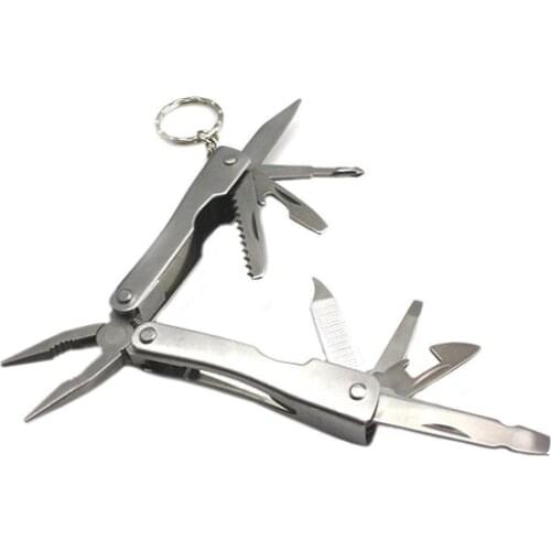 9 in 1 Outdoor Stainless Steel Multifunctional Pliers Camping Survival Tool Folding pliers combination pliers outdoor tools hot