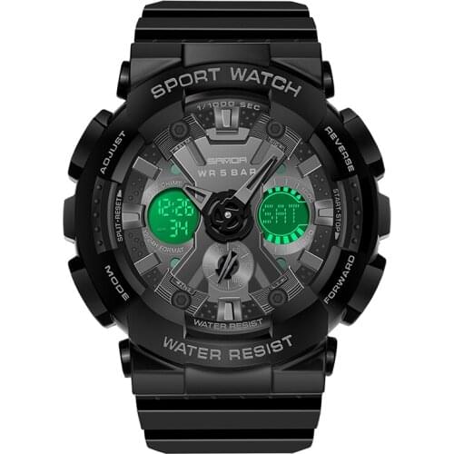 Mens Watch Dual Display Analog LED Electronic Wristwatch Military Men Sports Watches Relogio Masculino Hours 2020 reloj hombre