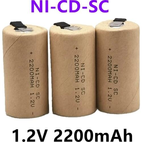 100% New Original SC battery 1.2v batteries rechargeable 2200mAh nicd battery power tools akkumulator