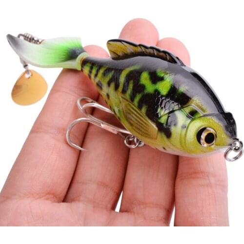 1pcs Rotate Tail Popper Lure 9.5cm 16.6g Topwater Wobbles Fishing Lures crankbait Artificial Hard Bait Bass Pike Fishing Tackle