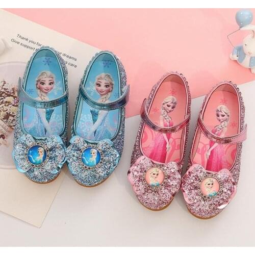 Girls Frozen Sandals Children autumn Summer Party Dancing Shoes Kids Princess Sandals Girls shining shoes Dance