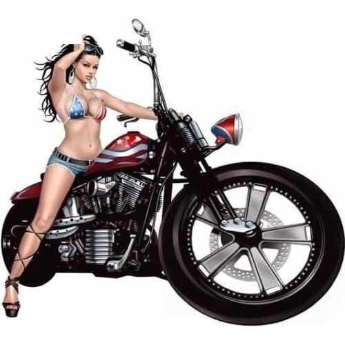 Sexy Pin-up Girl Bra Nickers Hot Stuff Sticker Window Car Bumper Decal Funny JDM Car Stickers,13cm*8cm