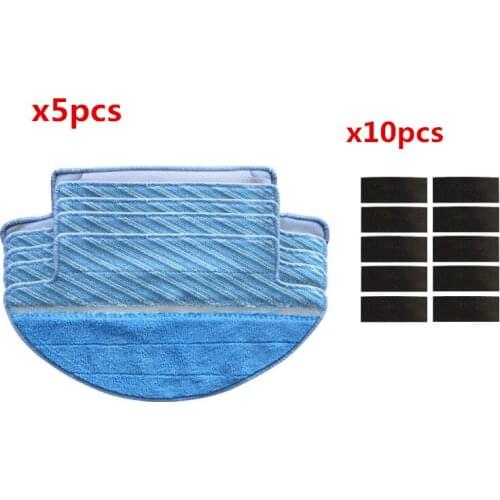 15pcs/lot Fabric mop inserts for Cecotec Conga 3090 series robot vacuum cleaner accessories fabric mop insert kit