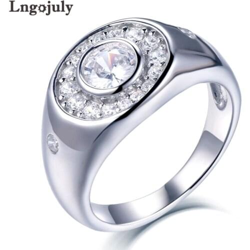 Fine Jewelry Rhinestone Ring 925 Sterling Silver Ring Zircon Rings Women Noble Jewelry Accessories Gift For Female Party