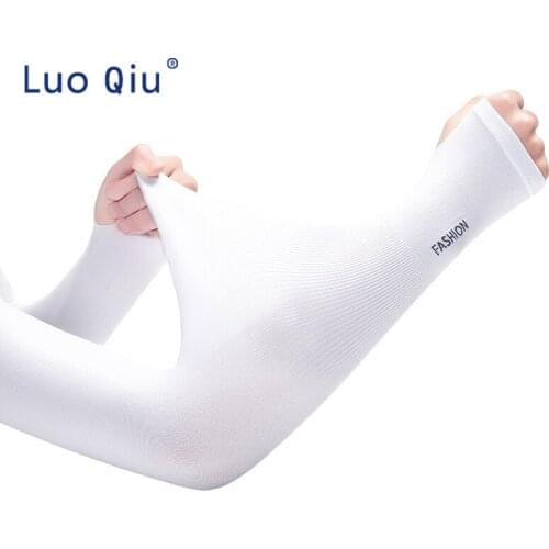 1 Pair UV Protection Long Arm Sleeve Running Golf Cycling Soft Cooling Warmer Gloves for Adult/Child