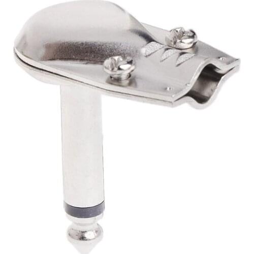 10 Pcs 1/4\" 6.35mm Mono Speaker Right Angle Guitar Phono Plug Pancake Connector