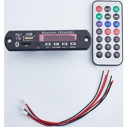 2*25W Amplifier MP3 Player Decoder Board 12V Bluetooth 5.0 Car FM Radio Module