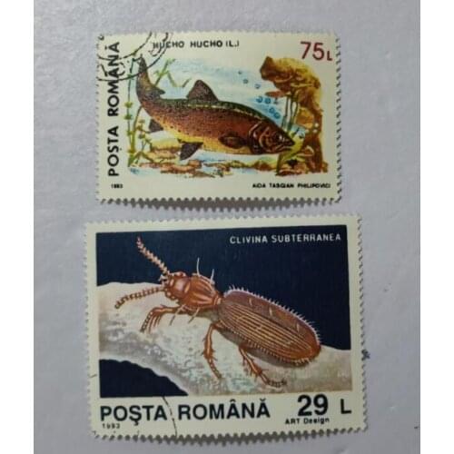 2PCS 1993 Romanian stamps C22 ， Post Stamps Postage Collection