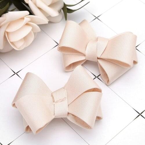 2Pcs DIY Bowknot Patches Shoe Clothes Applique Decoration Accessories Embroidery