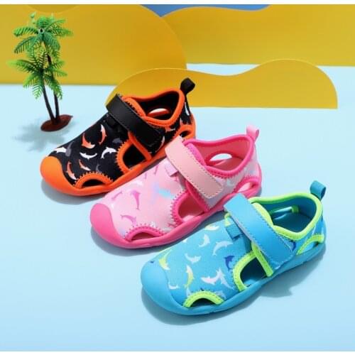 2020 Summer Baby Boys Girls Aqua Sport Sandals Soft Bottom Anti-slippery Toddler Baby Outdoor Beach Water Shoes 1-8 Years Old