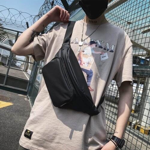 2021 Fashion Waist Pack Unisex Chest Bag Nylon Casual Crossbody Pouch Waterproof Outdoor Phone Pouch Men Belt Fanny Pack