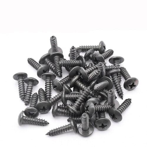 67pcs M4 Phillips motorcycle self-tapping screws bolts shell repair part self-attack round screw bolt