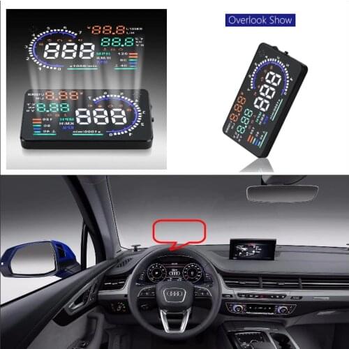 Car HUD Head Up Displa For Audi A3 2014 2015 2016 2017 2018 2019 2020 - Safe Driving Screen Projector Refkecting Windshield