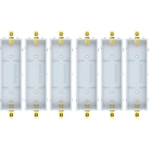 PC + ABS 6pcs/set DIY Power Bank Cases 21700 Battery Holder 21700 Battery Case Storage Box 1P Spliced 21700 Box 86x28x17mm