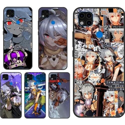 Razor Genshin Impact Case For Xiaomi Redmi Note 10 Pro Case For Redmi Note 9 Pro 7 8 8T 9S 9A 9C 9T Back Cover