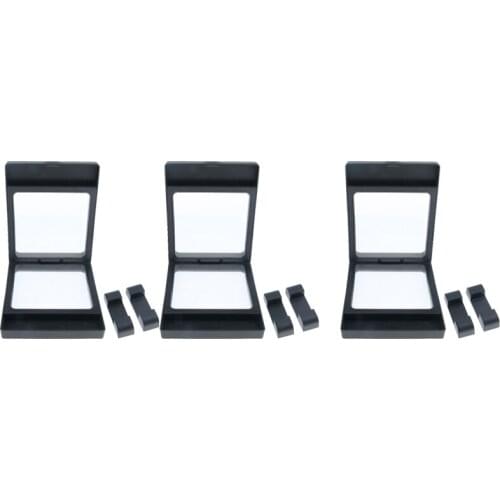 3x 3D Jewelry Floating Display Frame Case Stand 11x9cm Coins Display