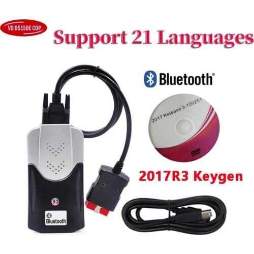 Obd Scanner Bluetooth for Delphis Vd ds150e Cdp 2017R3 Keygen Professional Automotive Obd2 Texter Cars Auto Diagnostic Tools