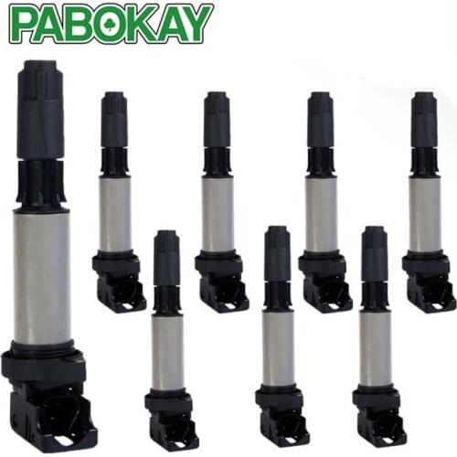 For BMW M3 X3 X5 Ignition Coils UF522 C1404 Premium Set of 8 2000-2010 UF515 C1477 5C1476 12131712223 12137551260