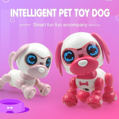 Electronic RC Dog Remote Control Smart Dog Pet Educational Intelligent RC Robot Dog Cute Zabawki Dla Dzieci Toy Gift BA60DZ