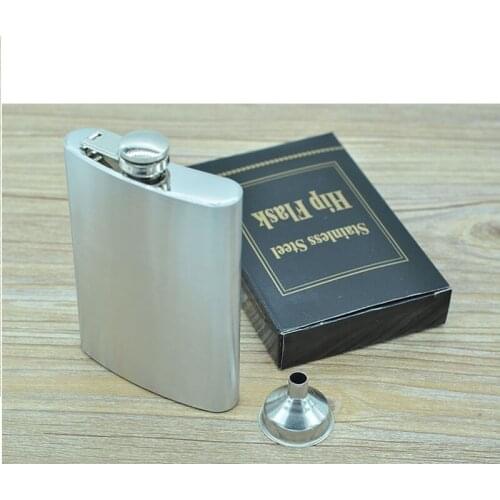 50pcs/lot Flask Trustworthy 10oz 285ml Stainless Steel Hip Flask Liquor Whisky Alcohol Cap Funnel Drinkware Bottle ZA1011