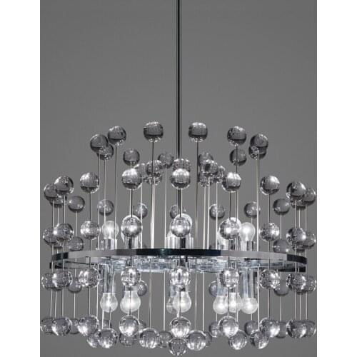 Postmodern minimalist crystal chandelier personality living room bedroom dining room lamp design sense decorative lights